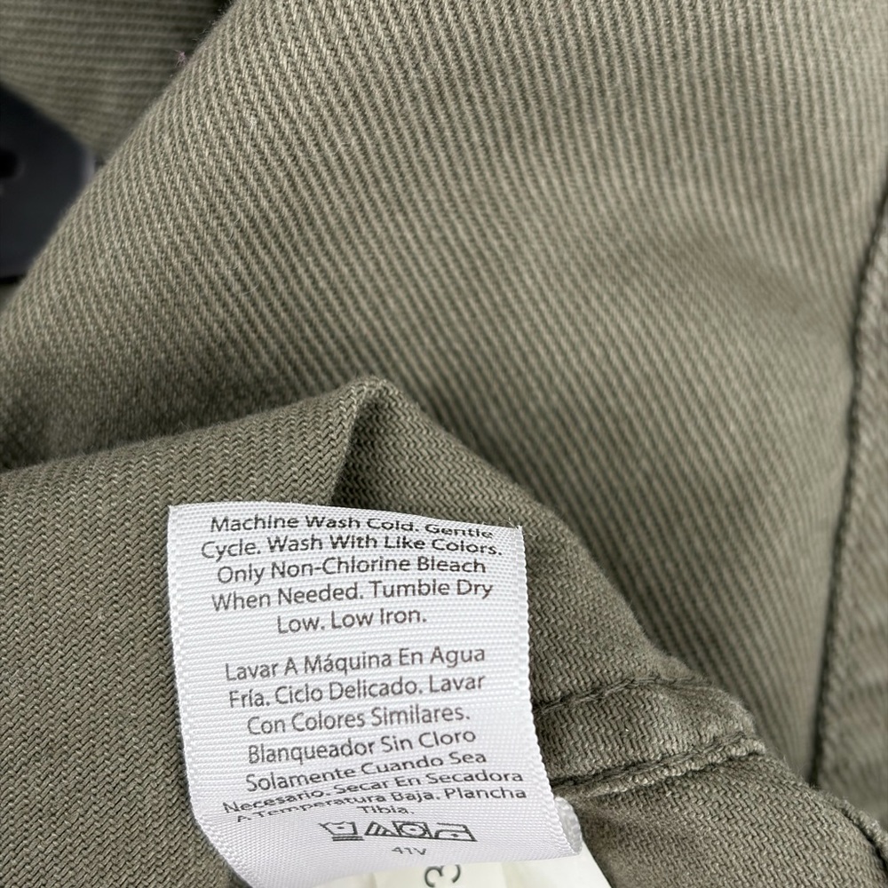 Free Assembly Women's Modern Utility Jacket Size XXL Cotton Olive Green‎ - Picture 5 of 8